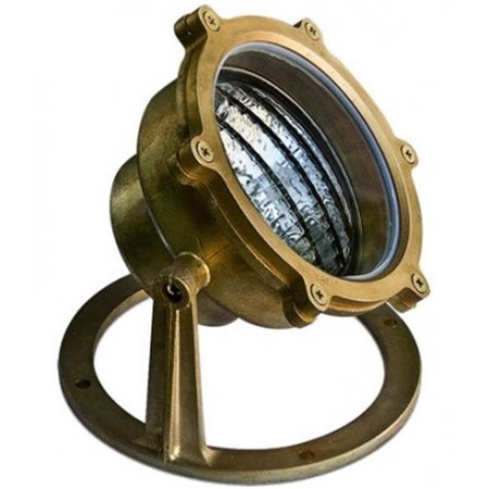 DABMAR LIGHTING Dabmar Lighting LV308-LED9-BS 9W & 12V PAR36 LED Brass Underwater Light with 21 ft. Cord LV308-LED9-BS